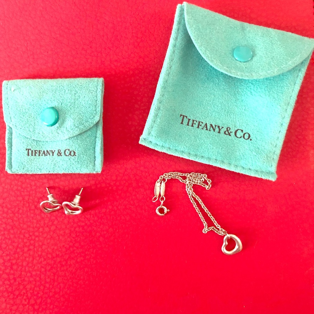 Tiffany & Co Elsa Peretti Heart Earrings